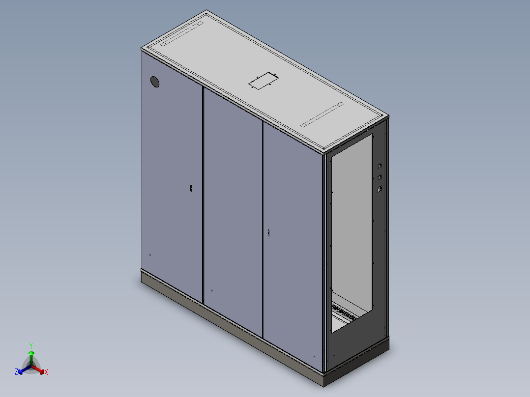 威图电柜正等轴测图