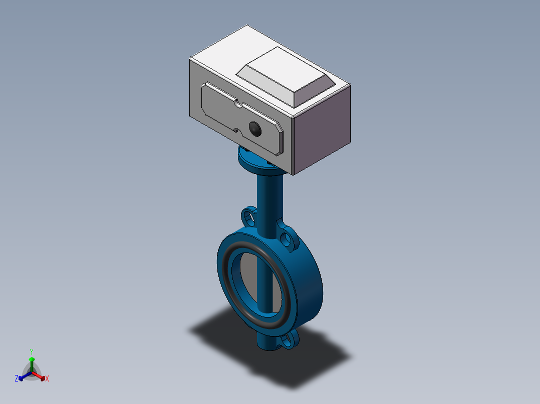DN100不锈钢电磁阀 正等轴测图