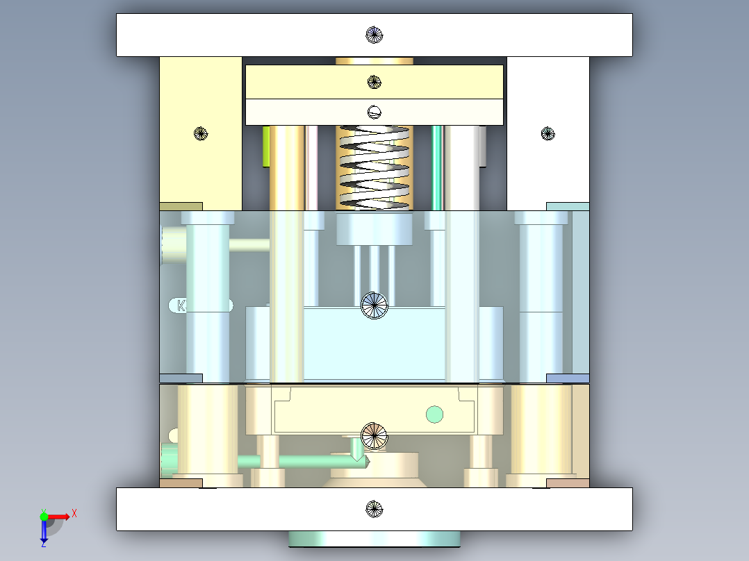 DTW095A灯头固定圈俯视图