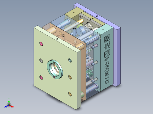 DTW095A灯头固定圈正等轴测缩略图