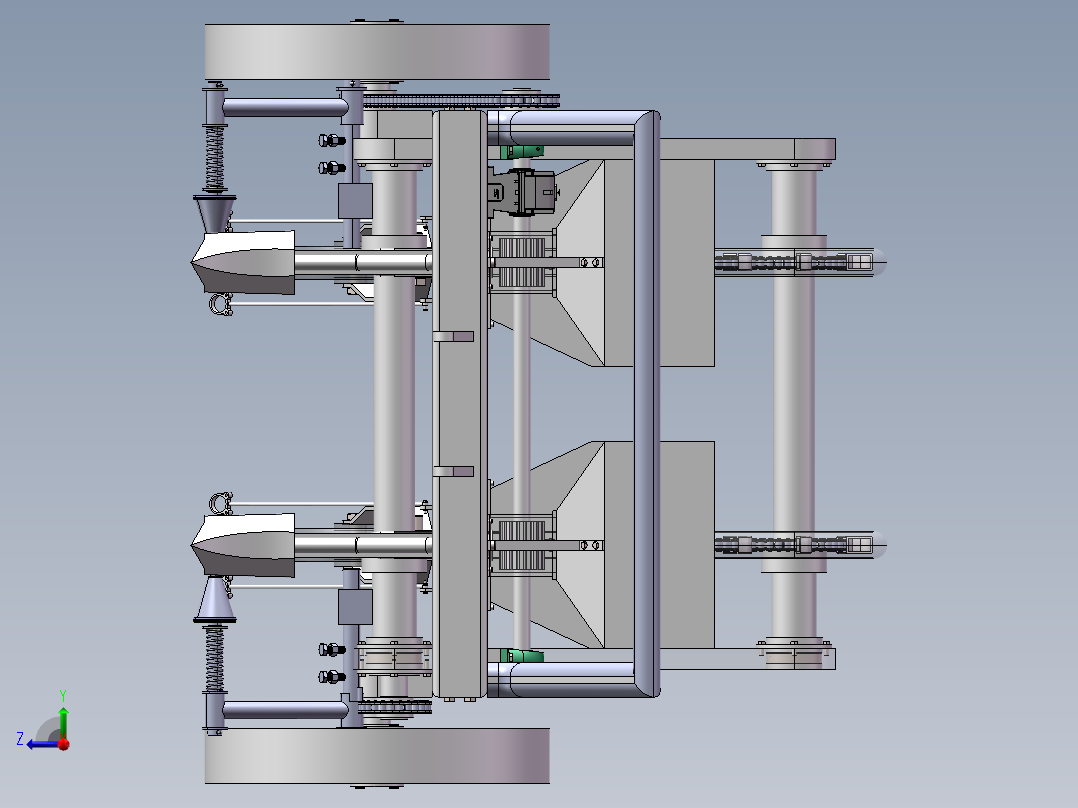 马铃薯覆膜播种机右视图