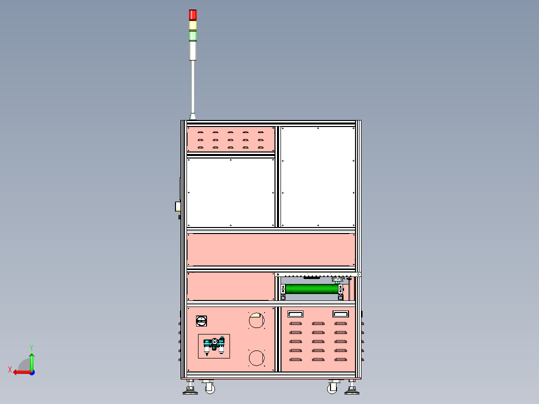 键盘膜贴标机后视图