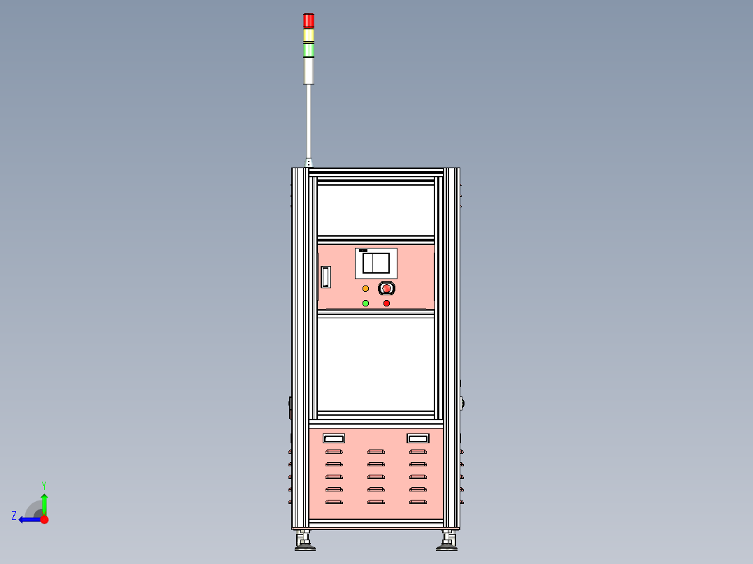 键盘膜贴标机右视图