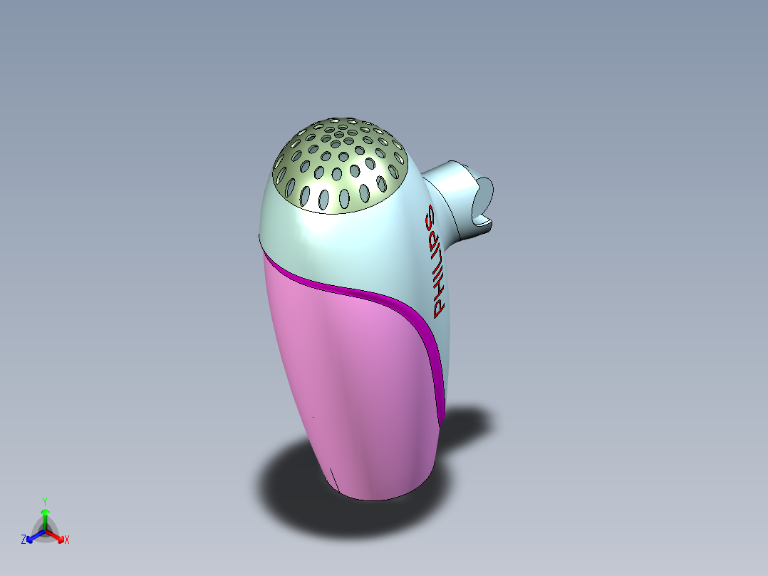 电吹风正等轴测图