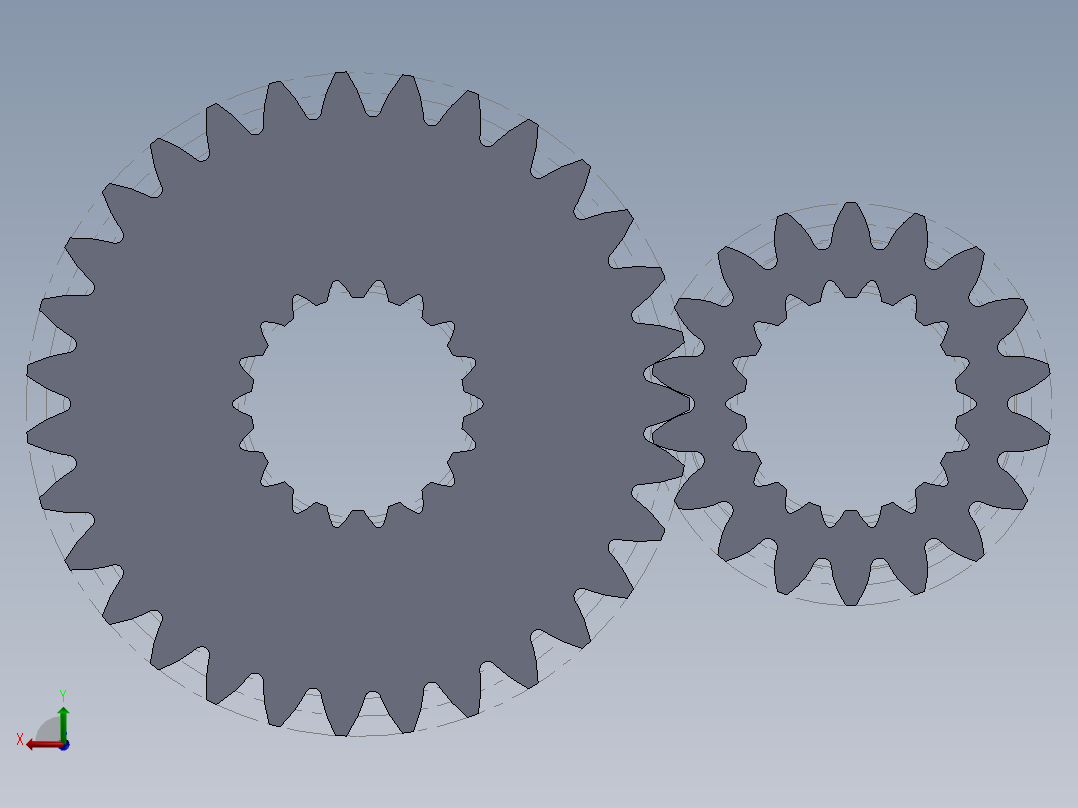 齿轮啮合 (116)后视图