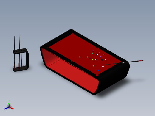 台球桌正等轴测缩略图