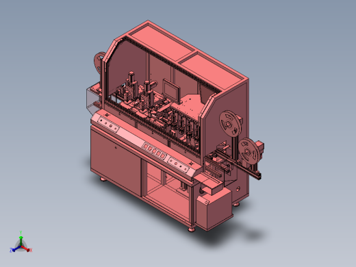 银行卡开槽植芯片机正等轴测缩略图