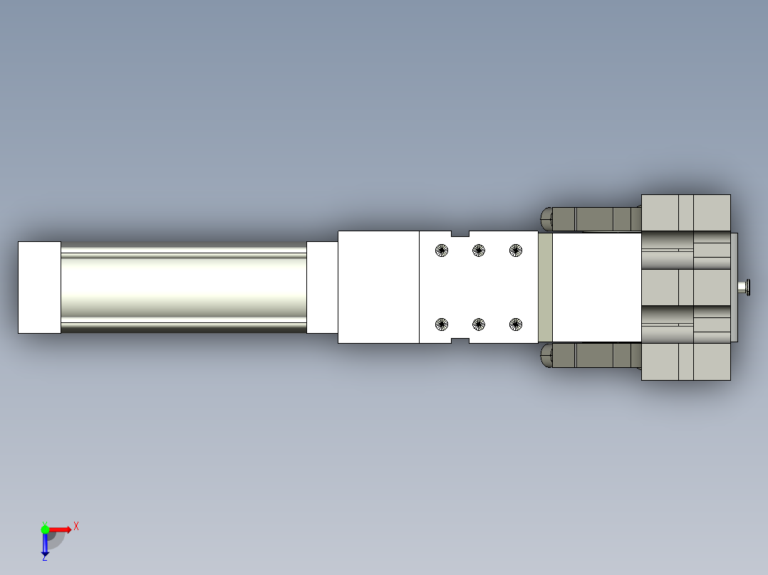 德克斯TUNKERS气缸数模V_80_1_A10A11A12A40A41A42_T12俯视图