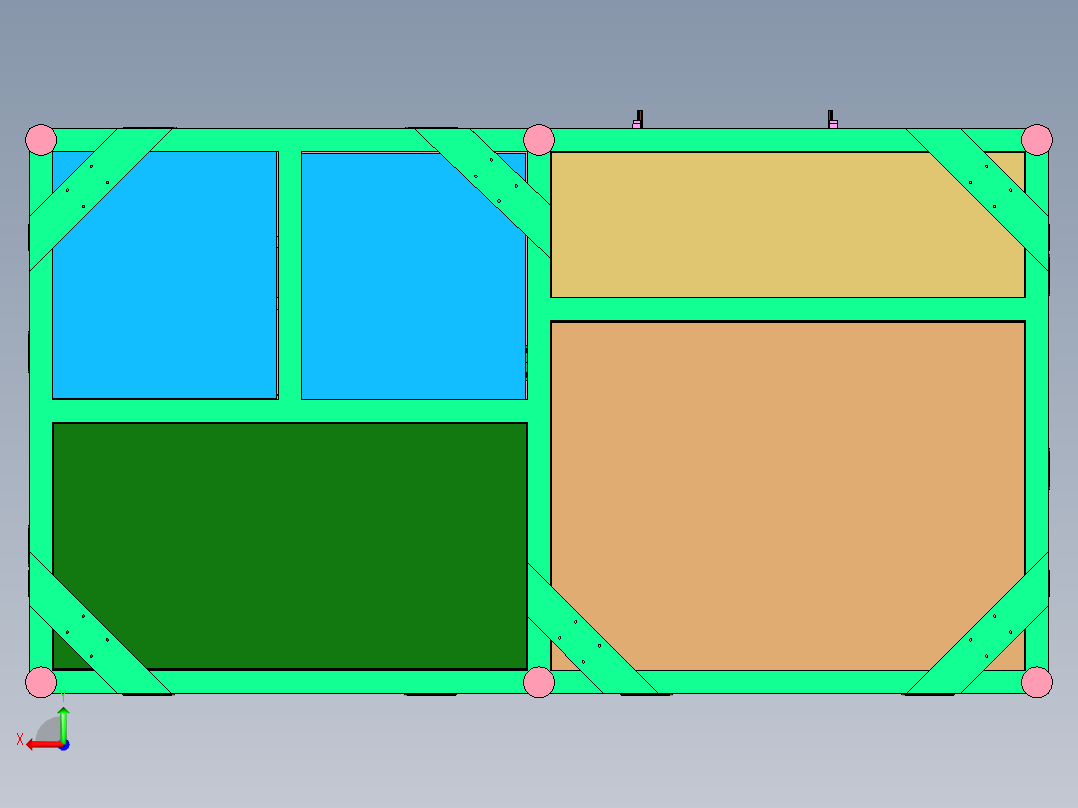 圆筒直流马达磁瓦轴承装配线后视图