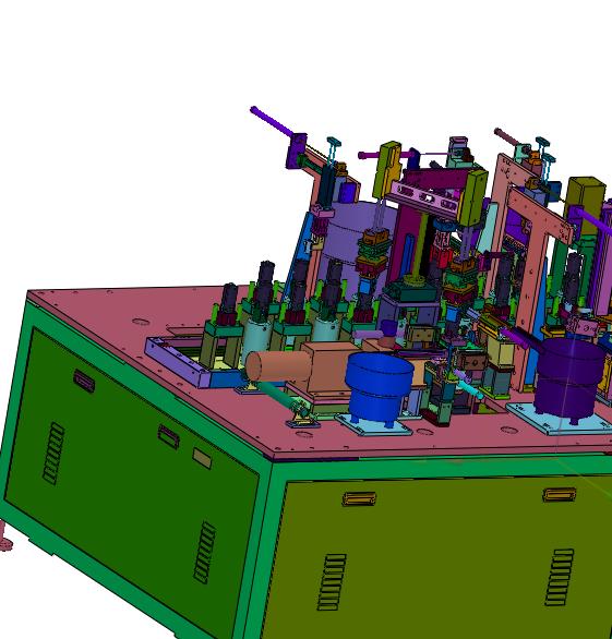 圆筒直流马达磁瓦轴承装配线