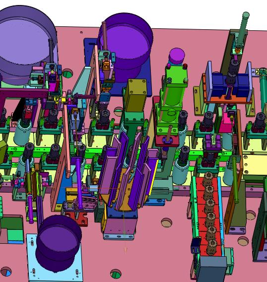 圆筒直流马达磁瓦轴承装配线