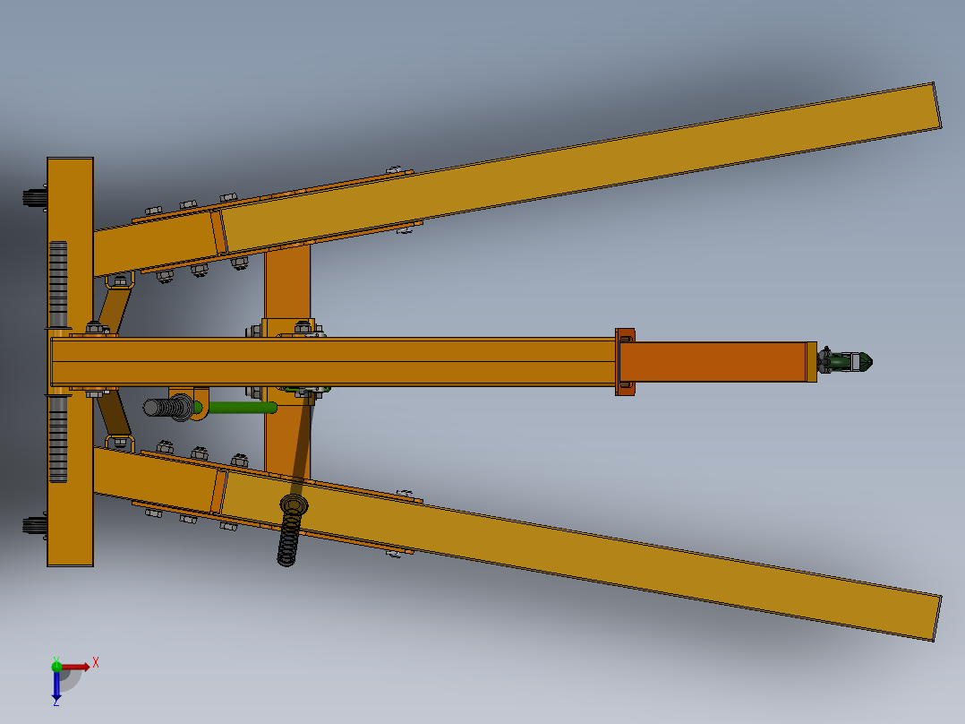 guincho移动式液压提升机计俯视图