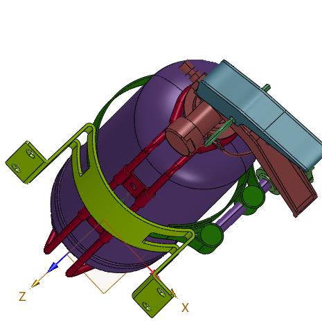悬挂壁装支架灭火器