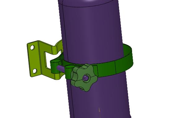 悬挂壁装支架灭火器