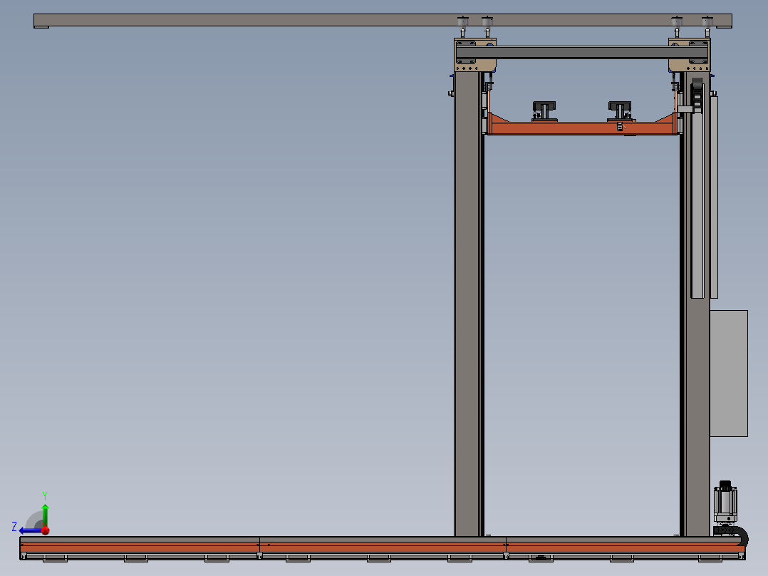 双立柱堆垛机1294635右视图