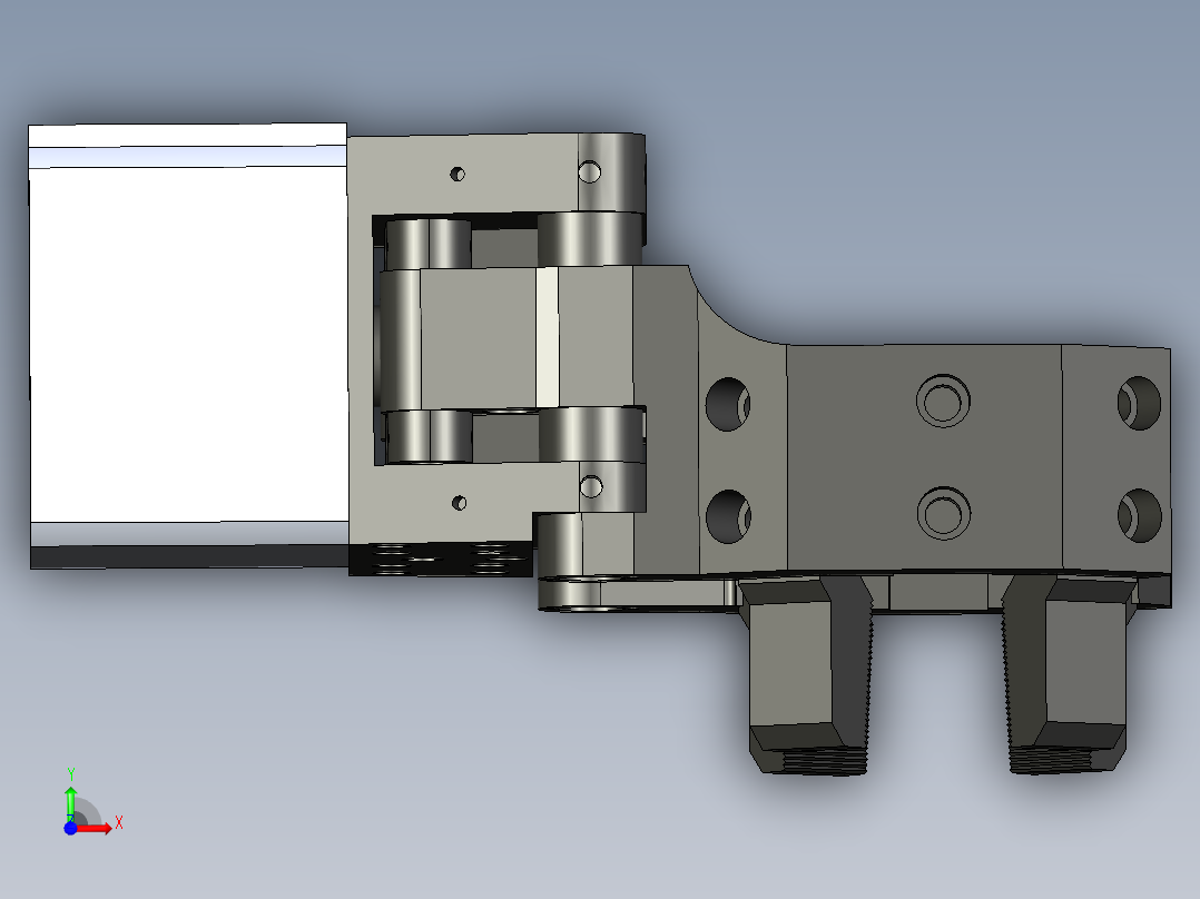 气动爪CJES-7前视图