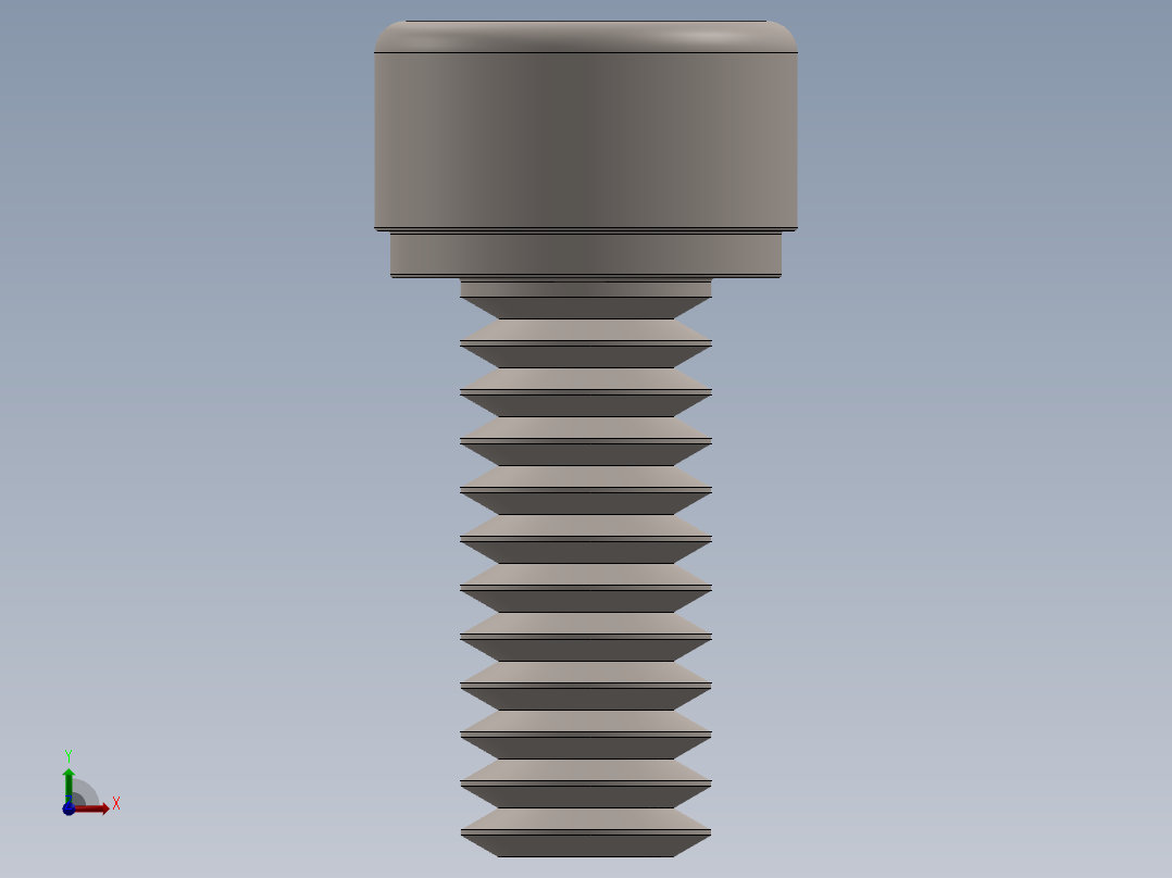 紧固件-No.8-32 Socked Head NOT DONE前视图