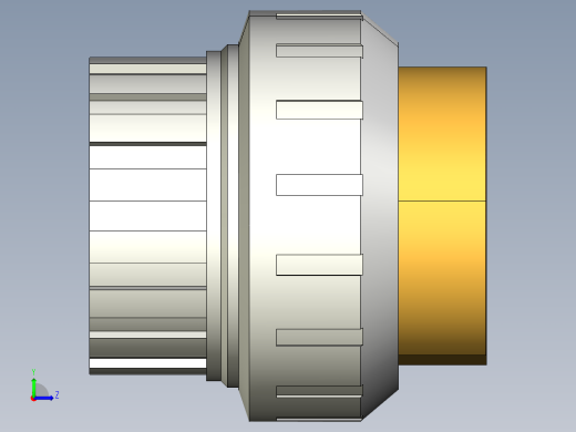 6BIFOC 适配器会在PVC-U 黄铜溶剂焊接插座D和BSP螺纹黄铜母端R O型圈橡胶左视缩略图