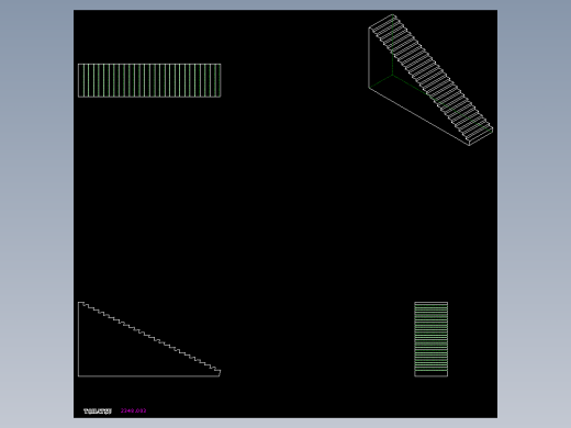 萬用階梯墊塊2348-2D多系列多零件图纸模型