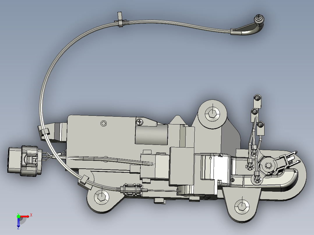 特斯拉汽车车门隐藏式外拉手592816==30俯视图