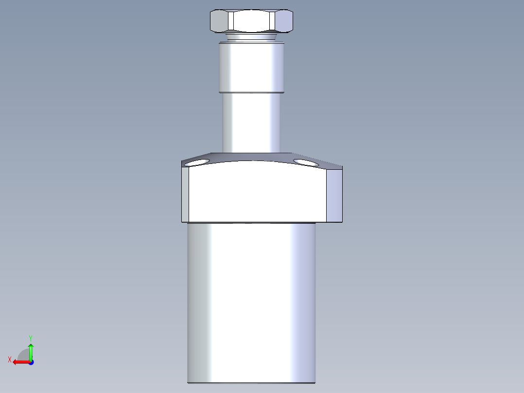 KOSMEKLHA0550-SR-Q15多系列多零件图纸模型后视图