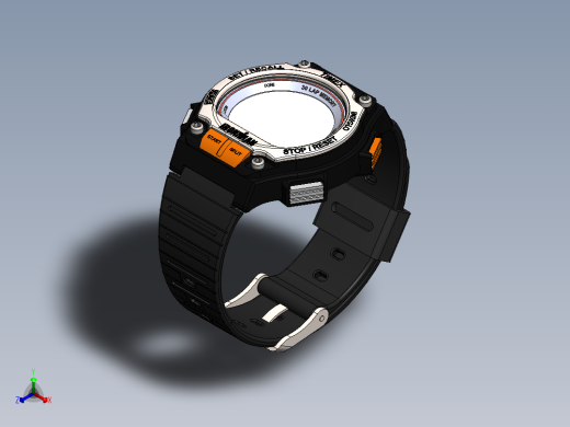 铁人计时表正等轴测缩略图