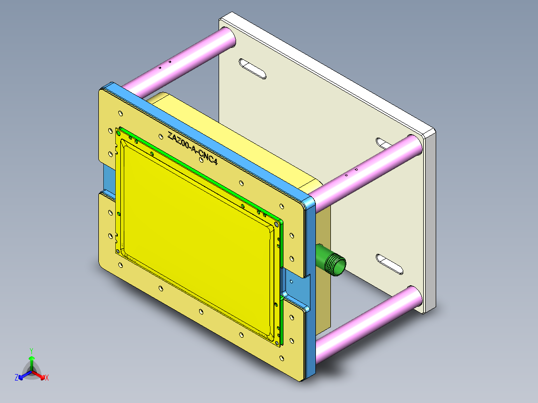 az00-a-笔记本CNC工装夹具三维模型cnc4-0520正等轴测图