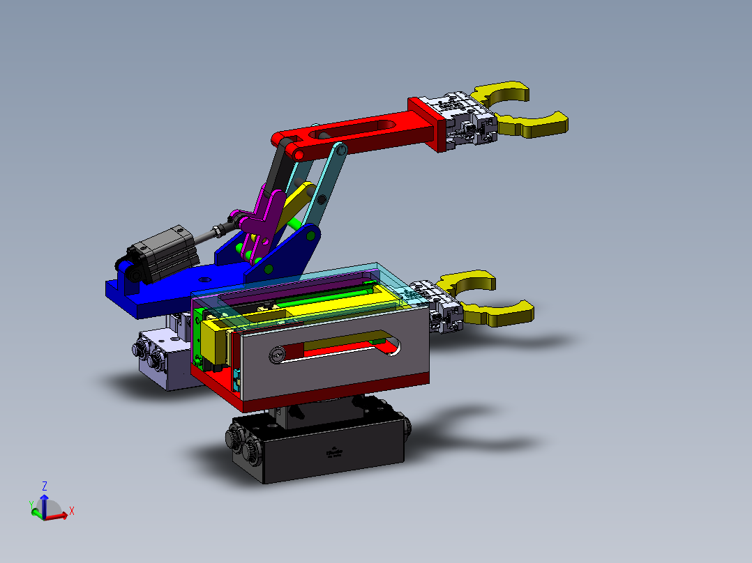 气动重型抓取机器人sw18可编辑