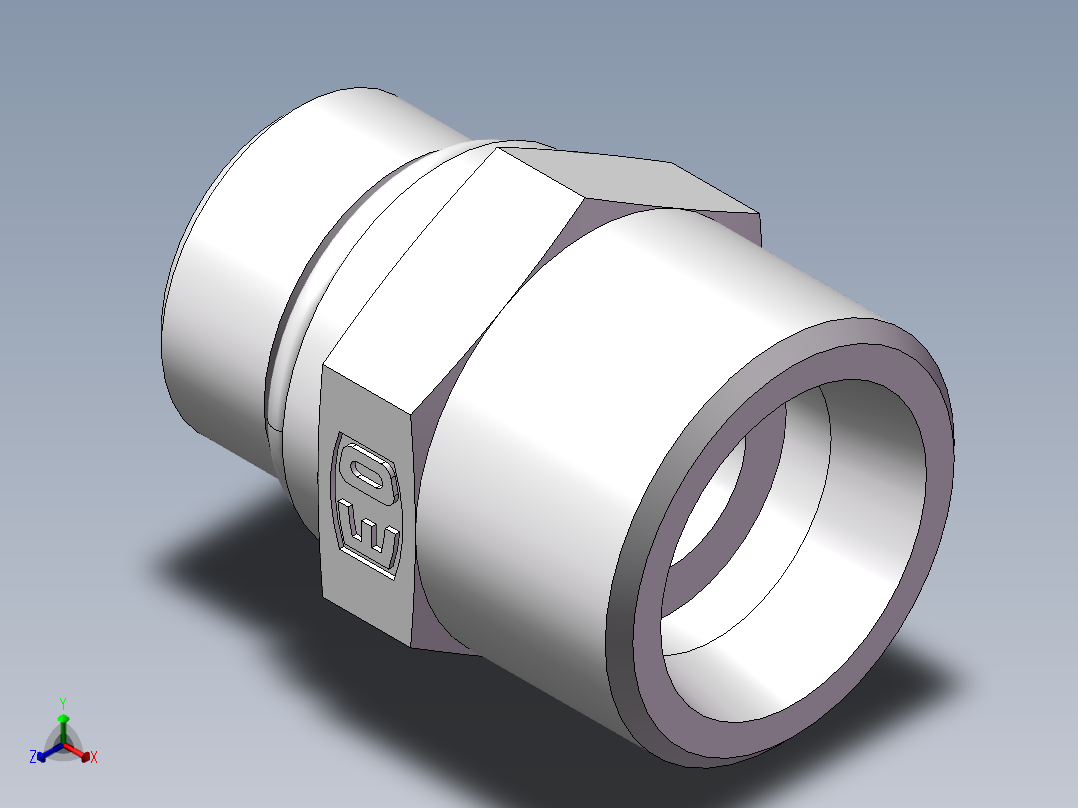 美制O圈密封接头、1DO-24-08主视图