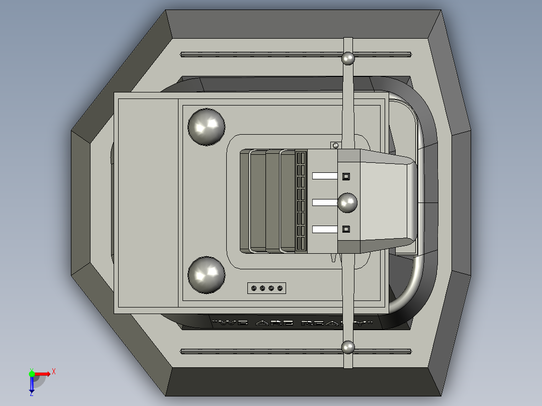 航母堡垒塔俯视图