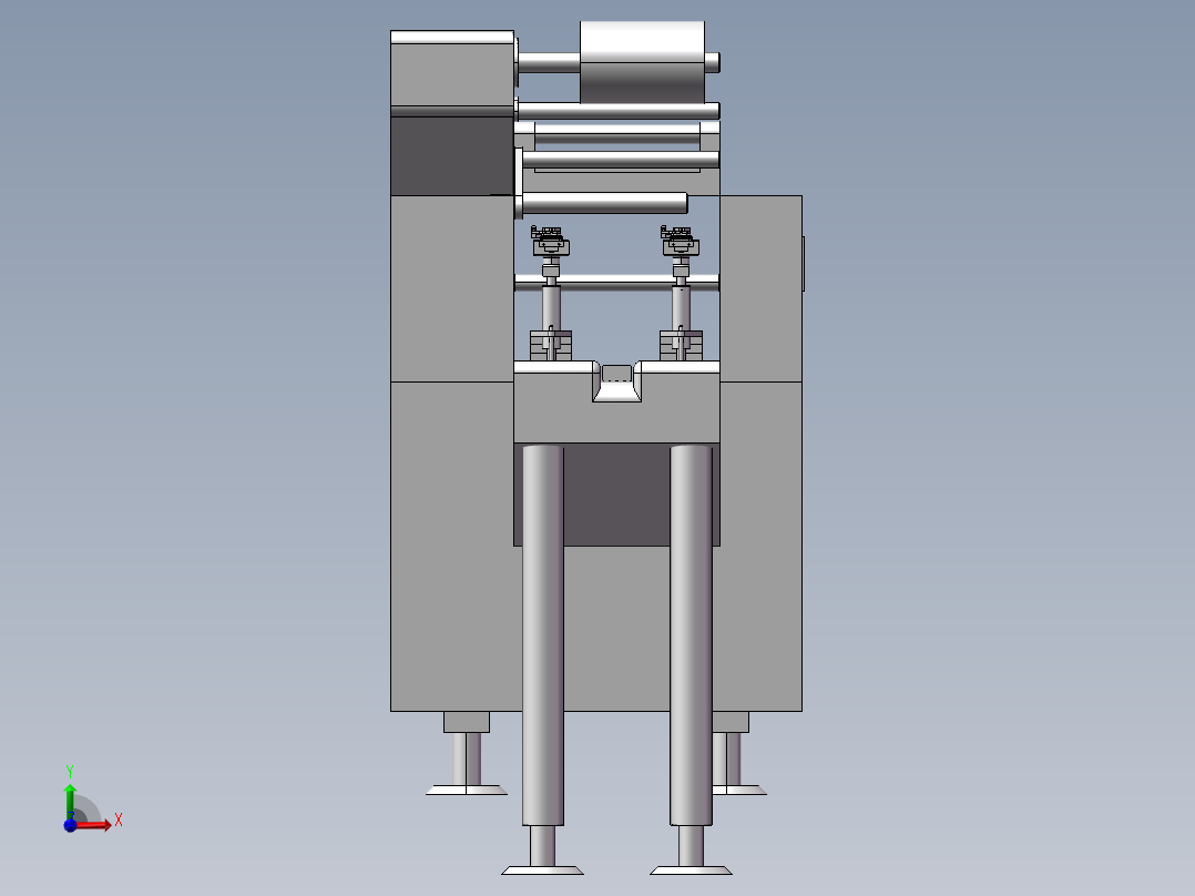 肥皂包装机前视图