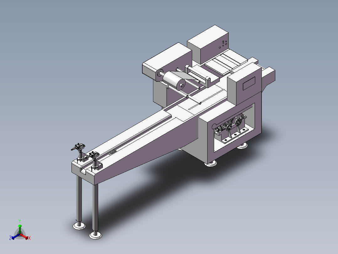 肥皂包装机正等轴测图