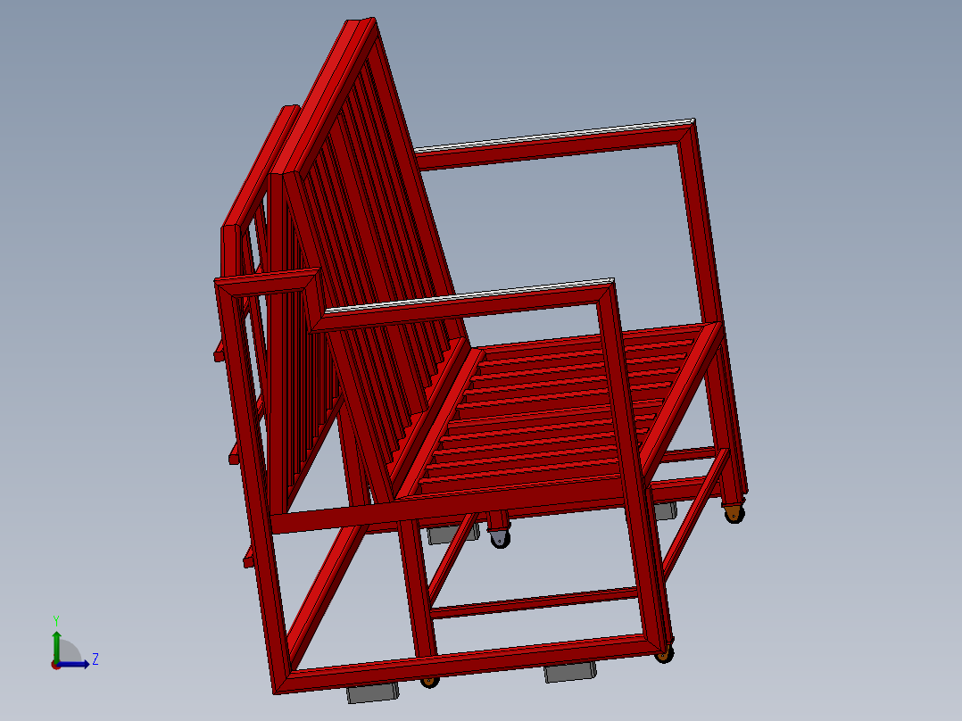 二合一（床和书桌）左视图