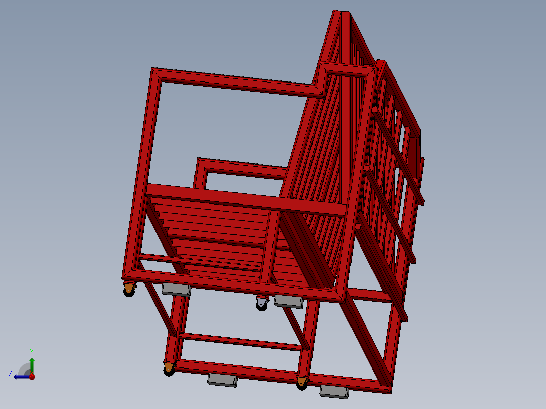 二合一（床和书桌）右视图