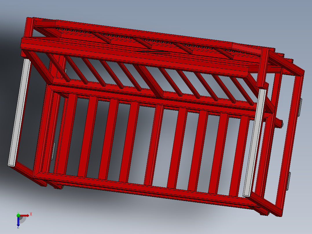 二合一（床和书桌）俯视图