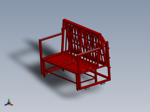 二合一（床和书桌）正等轴测缩略图