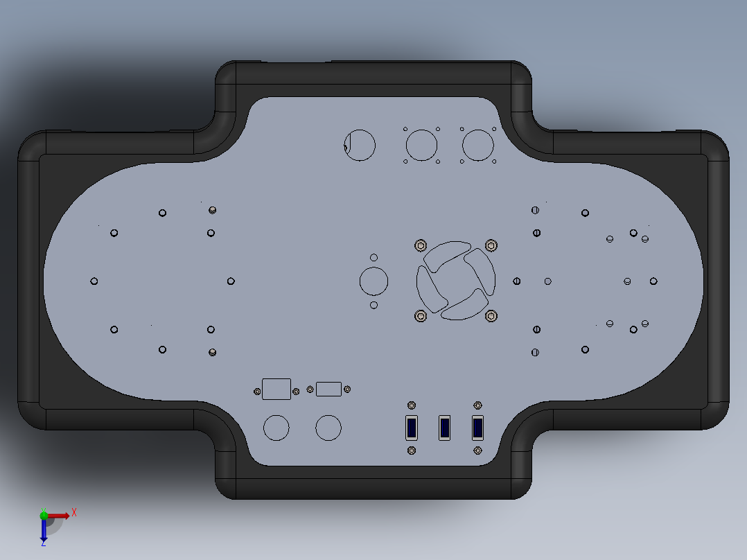 AGV小车、AGV(116)俯视图