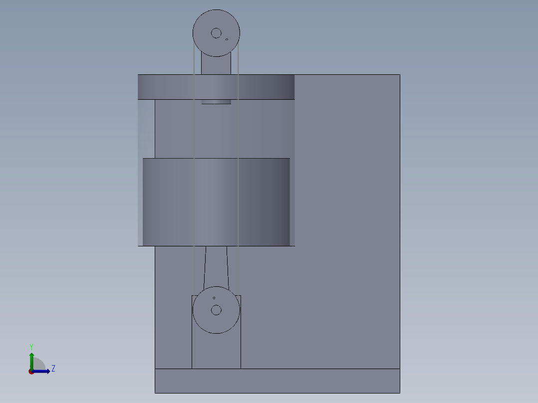 汽车活塞运动左视图