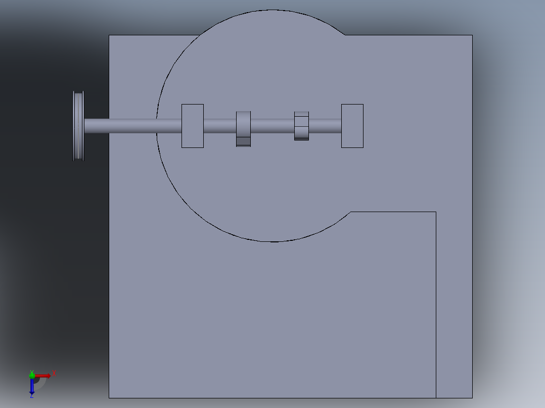 汽车活塞运动俯视图