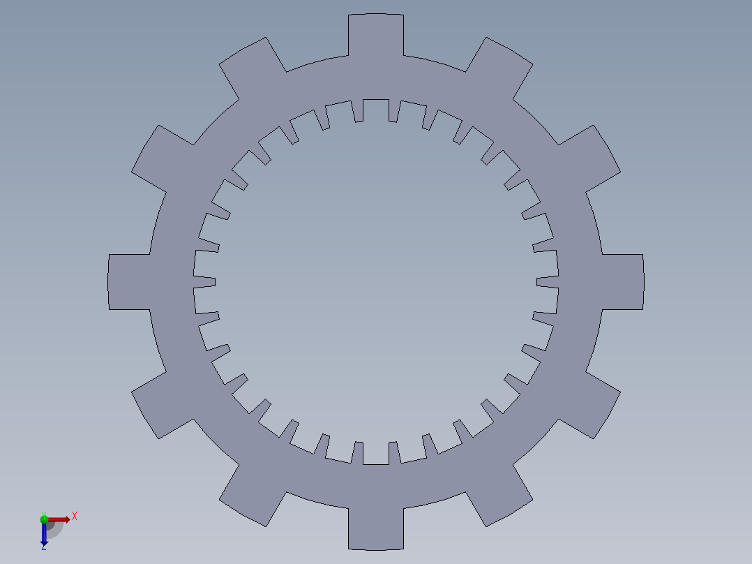齿轮俯视图