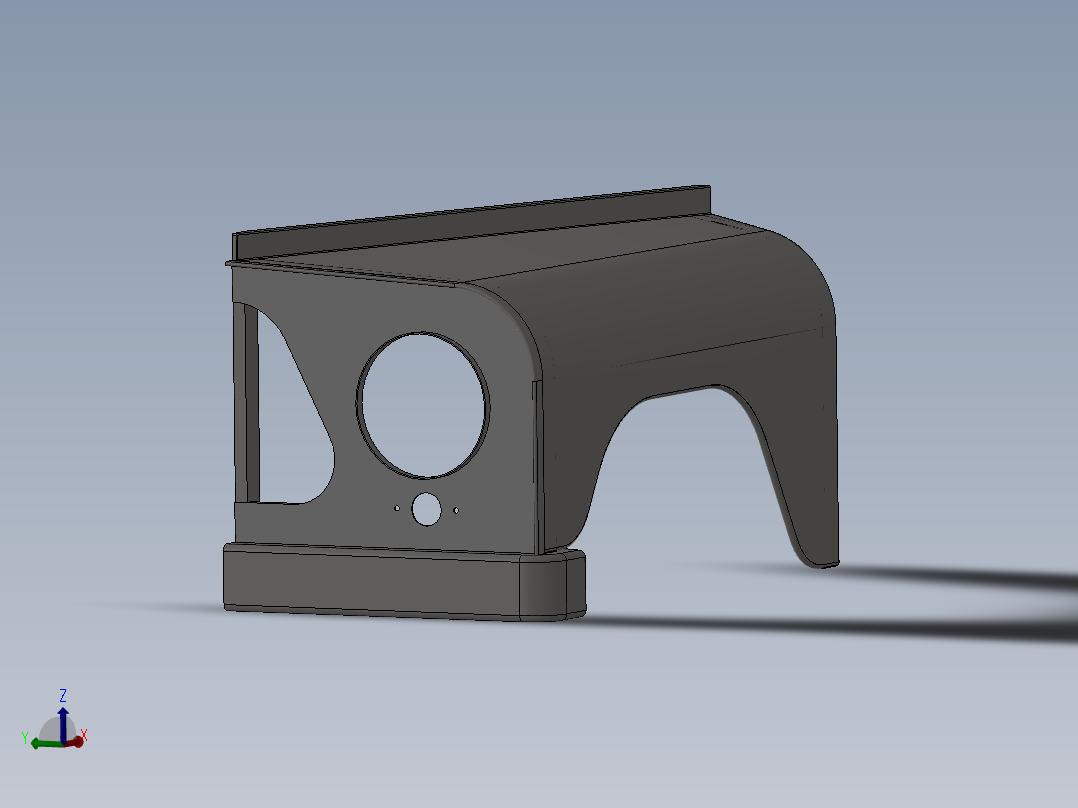 汽车保险杠 3D模型SolidWorks三维设计图