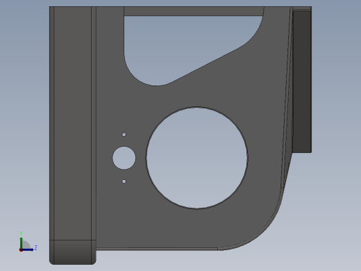 汽车保险杠 3D模型SolidWorks三维设计图左视缩略图