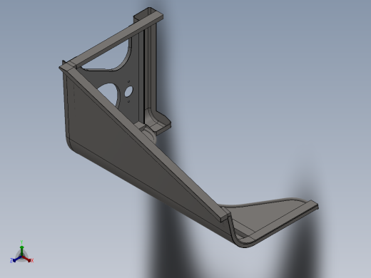 汽车保险杠 3D模型SolidWorks三维设计图正等轴测缩略图