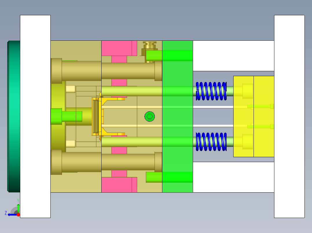 滚轮支架注塑模具设计右视图