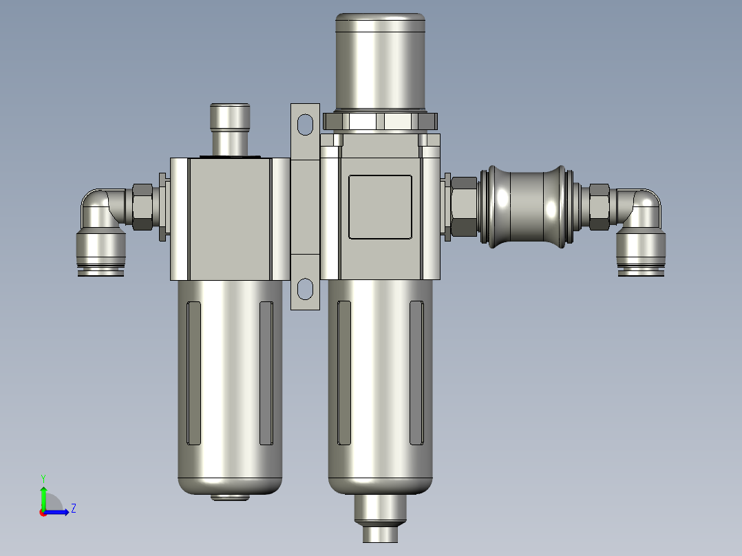 15X18MZ1气源组合-23-ZX-12左视图