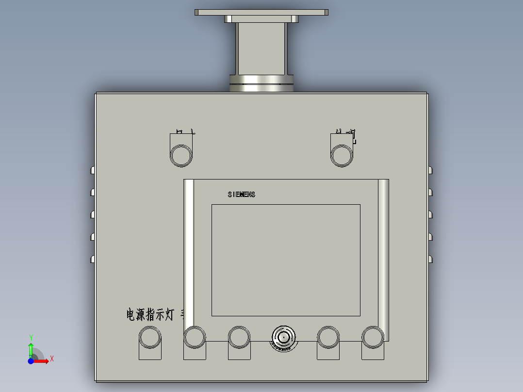 060200操作屏部件前视图