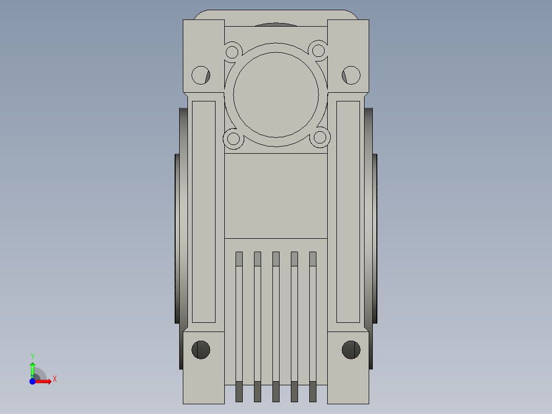NMRV110蜗轮蜗杆减速机RV110-25前视图