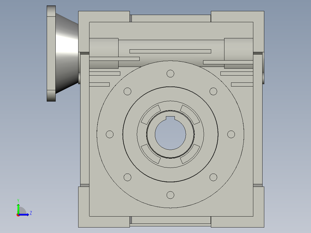 NMRV110蜗轮蜗杆减速机RV110-25左视图