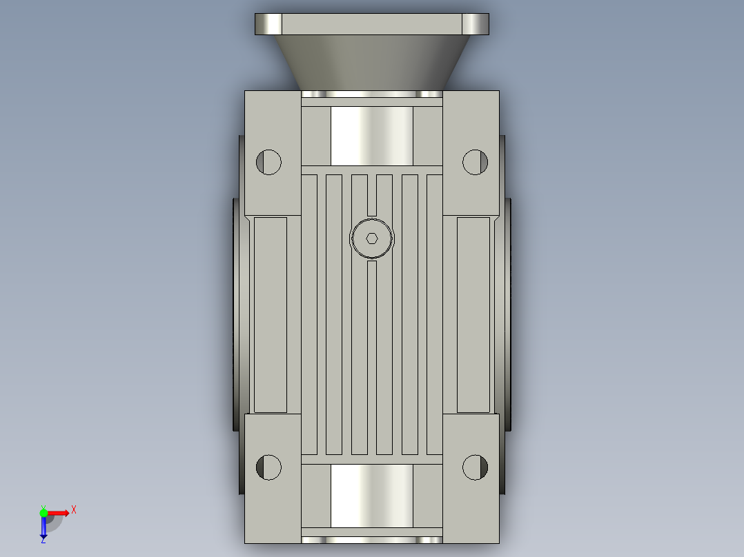 NMRV110蜗轮蜗杆减速机RV110-25俯视图