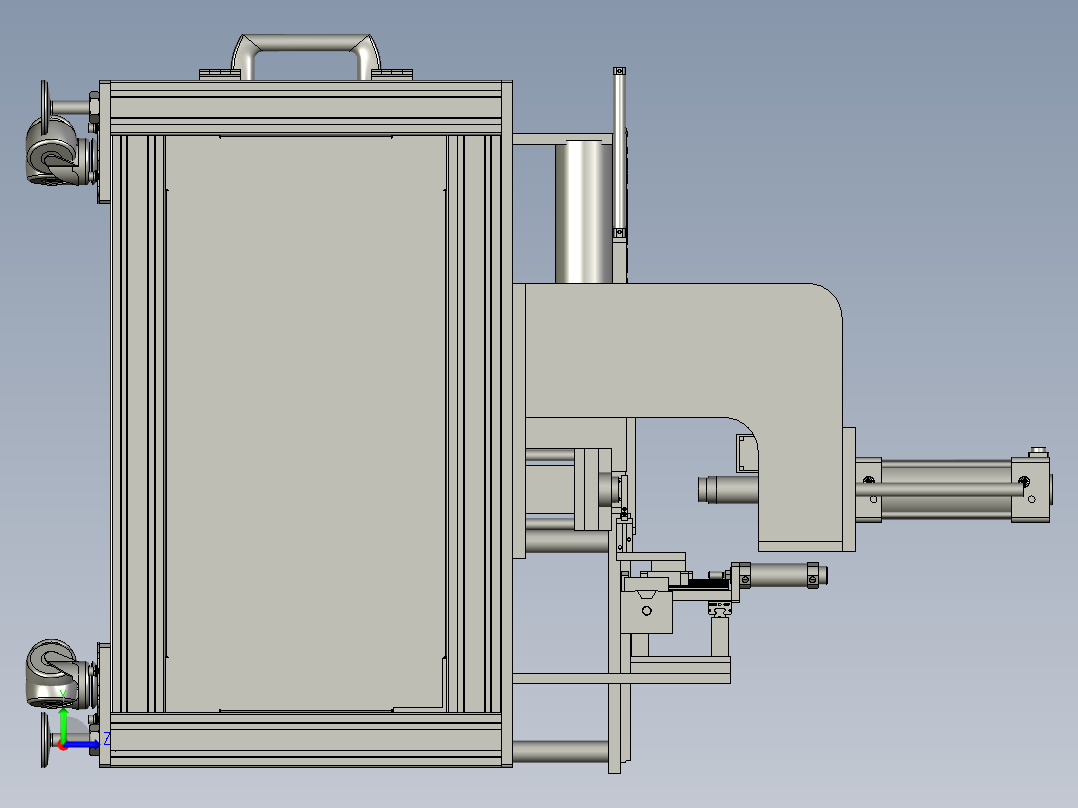 凸轮无损检测自动系统的研究左视图
